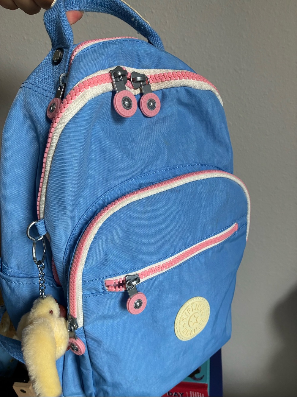 Kipling Seoul Backpack in the Sweet Blue